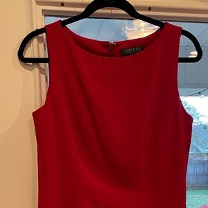 Ralph Lauren Sleeveless Red Dress size 8